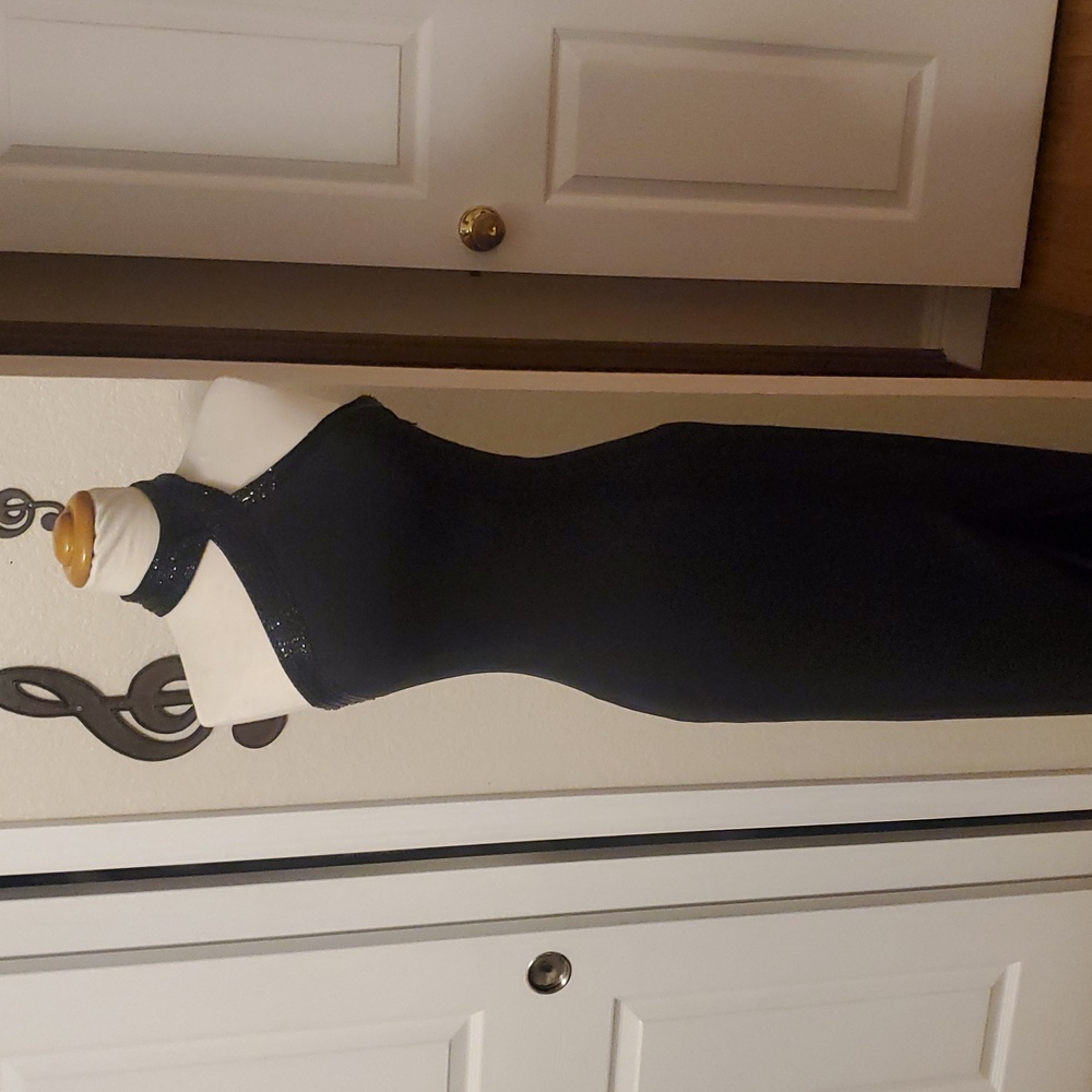 Elegant Black Evening Halter Dress with Sparkling Details